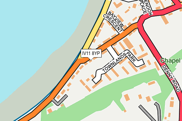 IV11 8YP map - OS OpenMap – Local (Ordnance Survey)