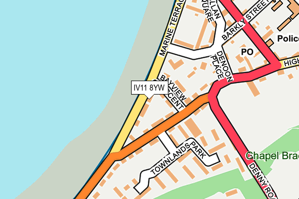 IV11 8YW map - OS OpenMap – Local (Ordnance Survey)