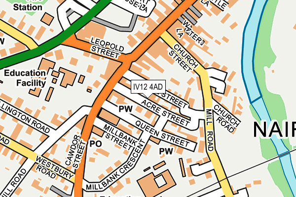 IV12 4AD map - OS OpenMap – Local (Ordnance Survey)