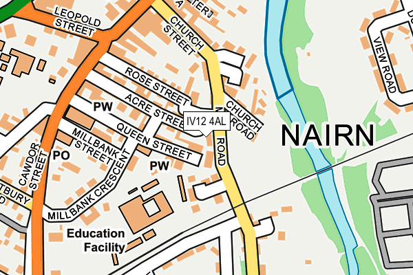 IV12 4AL map - OS OpenMap – Local (Ordnance Survey)