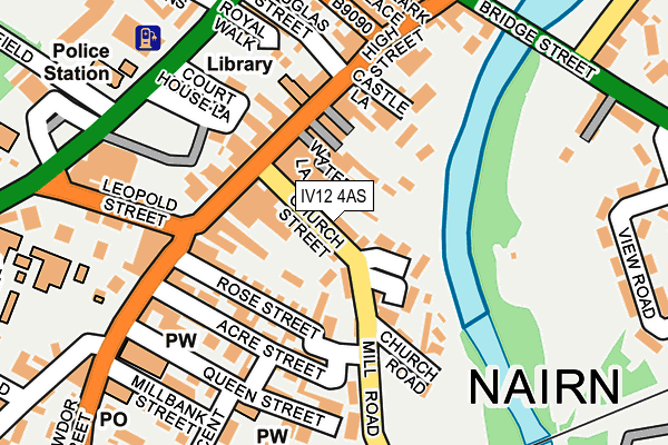 IV12 4AS map - OS OpenMap – Local (Ordnance Survey)