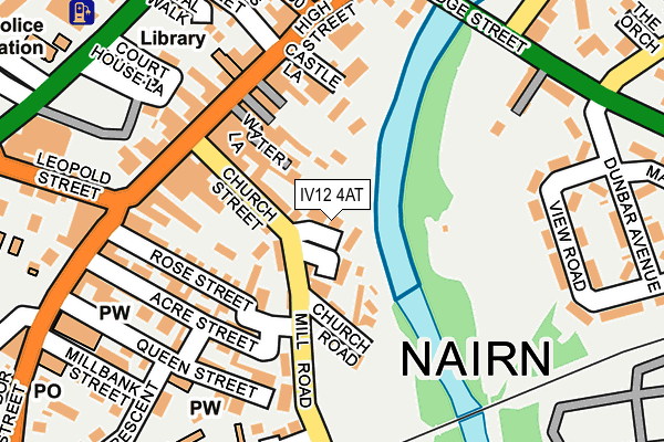 IV12 4AT map - OS OpenMap – Local (Ordnance Survey)