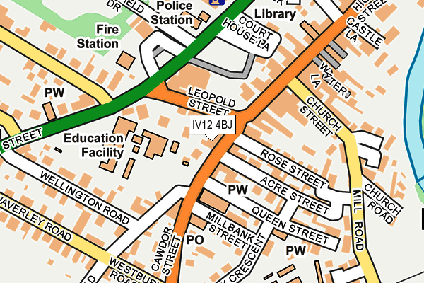 IV12 4BJ map - OS OpenMap – Local (Ordnance Survey)