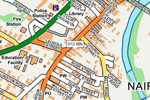 IV12 4BN map - OS OpenMap – Local (Ordnance Survey)