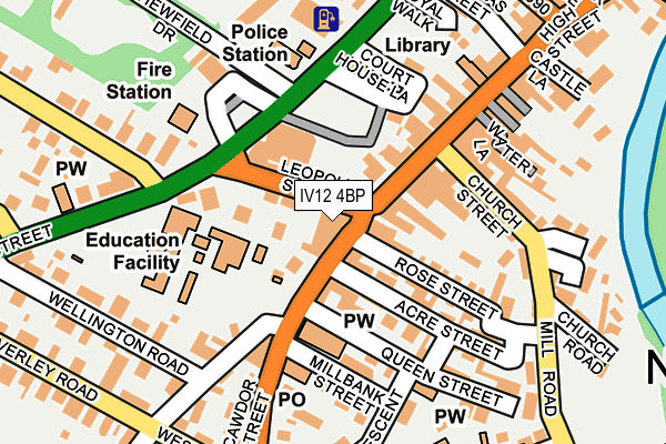 IV12 4BP map - OS OpenMap – Local (Ordnance Survey)