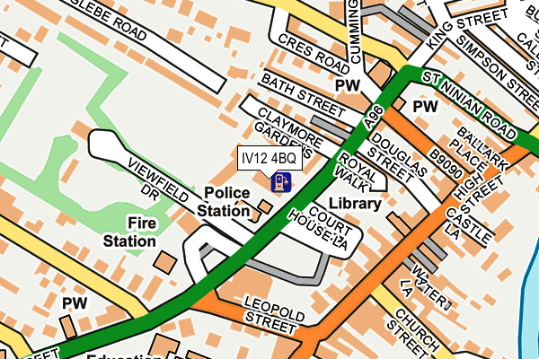IV12 4BQ map - OS OpenMap – Local (Ordnance Survey)