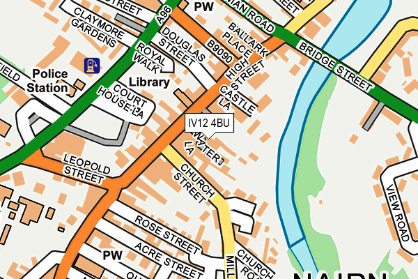 IV12 4BU map - OS OpenMap – Local (Ordnance Survey)