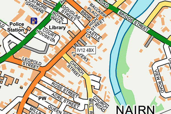 IV12 4BX map - OS OpenMap – Local (Ordnance Survey)