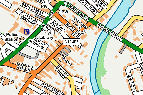 IV12 4BZ map - OS OpenMap – Local (Ordnance Survey)