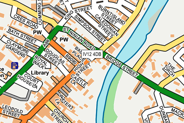 IV12 4DB map - OS OpenMap – Local (Ordnance Survey)