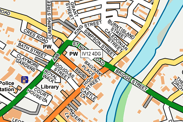 IV12 4DG map - OS OpenMap – Local (Ordnance Survey)