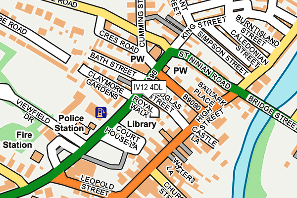 IV12 4DL map - OS OpenMap – Local (Ordnance Survey)