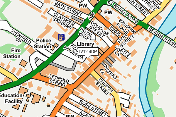 IV12 4DP map - OS OpenMap – Local (Ordnance Survey)