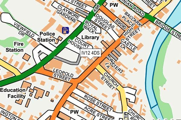 IV12 4DS map - OS OpenMap – Local (Ordnance Survey)