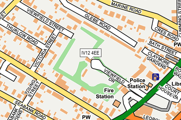IV12 4EE map - OS OpenMap – Local (Ordnance Survey)