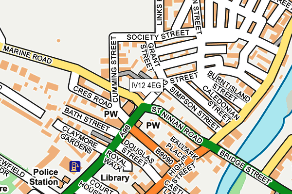 IV12 4EG map - OS OpenMap – Local (Ordnance Survey)