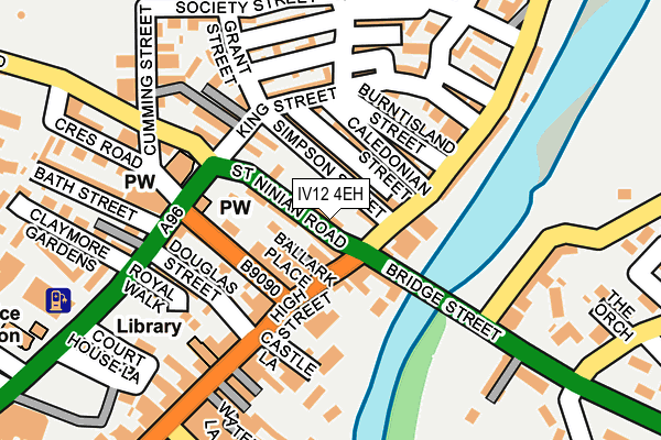 IV12 4EH map - OS OpenMap – Local (Ordnance Survey)