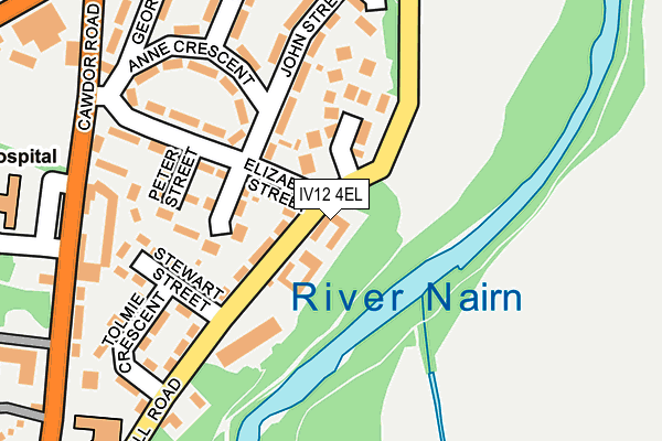 IV12 4EL map - OS OpenMap – Local (Ordnance Survey)