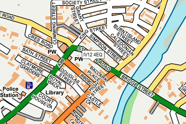 IV12 4EQ map - OS OpenMap – Local (Ordnance Survey)