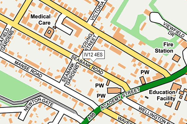 IV12 4ES map - OS OpenMap – Local (Ordnance Survey)