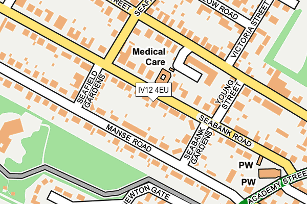Map of HEBRON HOUSE CARE HOME at local scale