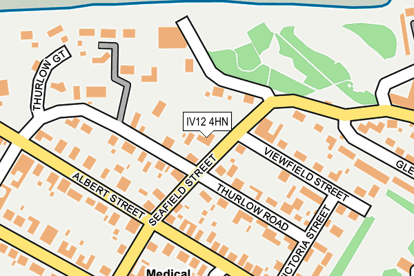 IV12 4HN map - OS OpenMap – Local (Ordnance Survey)