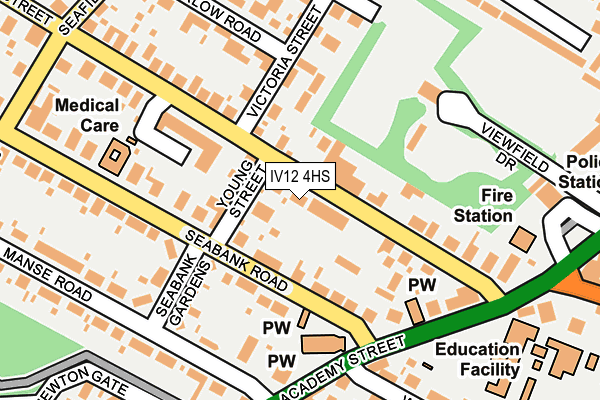 IV12 4HS map - OS OpenMap – Local (Ordnance Survey)