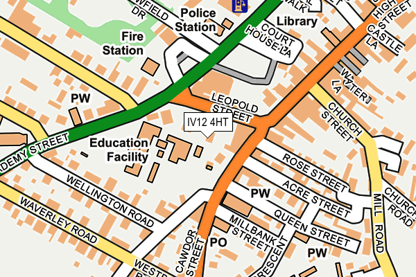 IV12 4HT map - OS OpenMap – Local (Ordnance Survey)