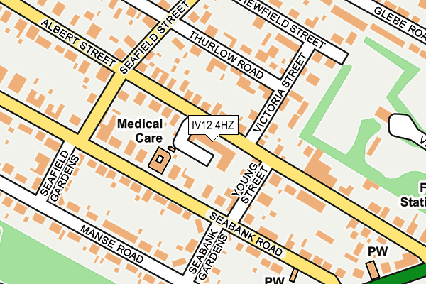 IV12 4HZ map - OS OpenMap – Local (Ordnance Survey)