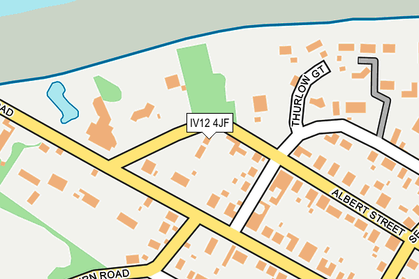 IV12 4JF map - OS OpenMap – Local (Ordnance Survey)
