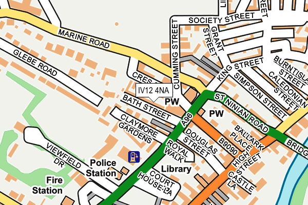 IV12 4NA map - OS OpenMap – Local (Ordnance Survey)