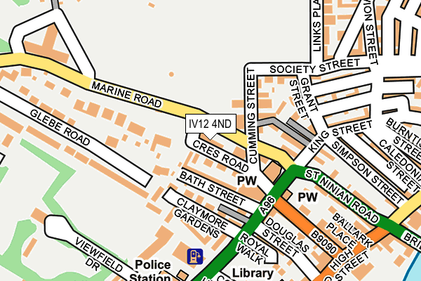 IV12 4ND map - OS OpenMap – Local (Ordnance Survey)