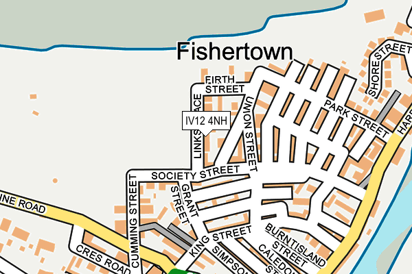 IV12 4NH map - OS OpenMap – Local (Ordnance Survey)