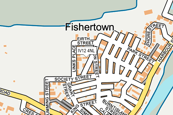 IV12 4NL map - OS OpenMap – Local (Ordnance Survey)