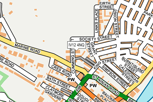 IV12 4NQ map - OS OpenMap – Local (Ordnance Survey)