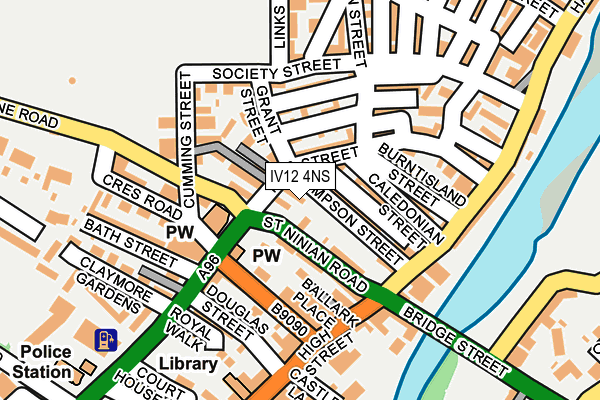 IV12 4NS map - OS OpenMap – Local (Ordnance Survey)