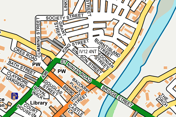 IV12 4NT map - OS OpenMap – Local (Ordnance Survey)