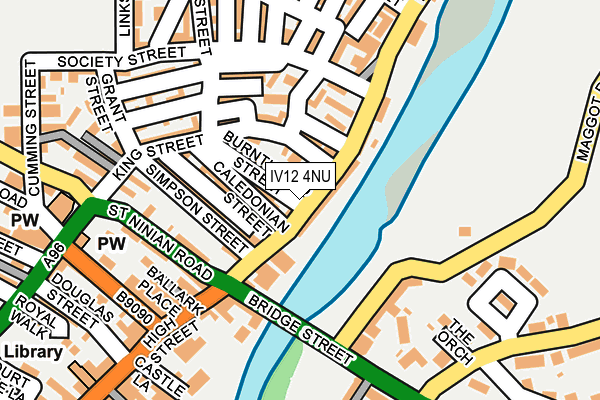 IV12 4NU map - OS OpenMap – Local (Ordnance Survey)