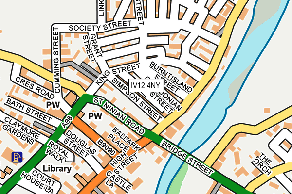 IV12 4NY map - OS OpenMap – Local (Ordnance Survey)