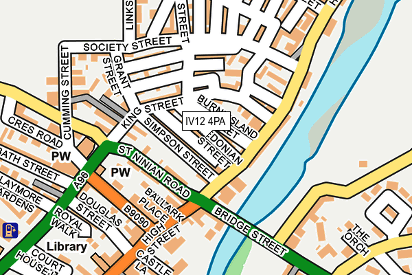 IV12 4PA map - OS OpenMap – Local (Ordnance Survey)