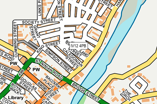 IV12 4PB map - OS OpenMap – Local (Ordnance Survey)