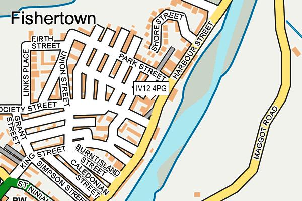 IV12 4PG map - OS OpenMap – Local (Ordnance Survey)