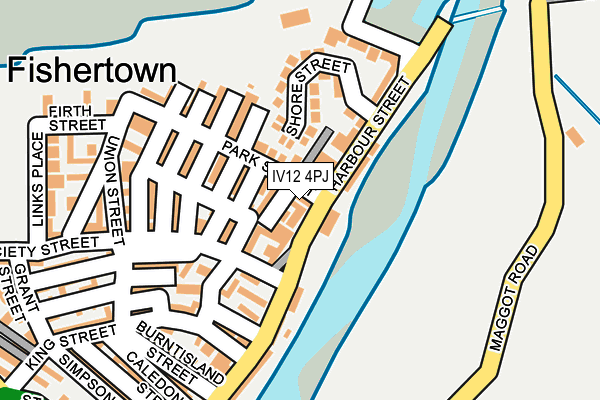 IV12 4PJ map - OS OpenMap – Local (Ordnance Survey)