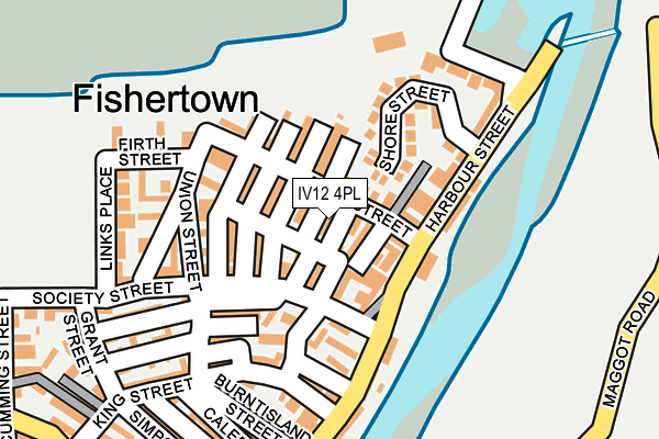 IV12 4PL map - OS OpenMap – Local (Ordnance Survey)