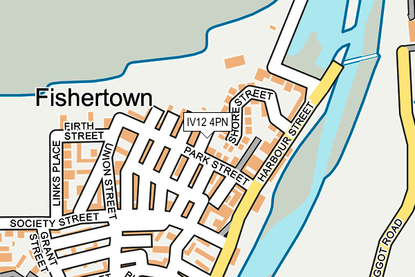 IV12 4PN map - OS OpenMap – Local (Ordnance Survey)