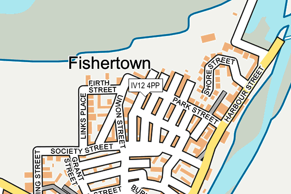 IV12 4PP map - OS OpenMap – Local (Ordnance Survey)