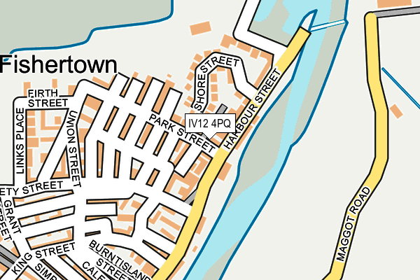 IV12 4PQ map - OS OpenMap – Local (Ordnance Survey)