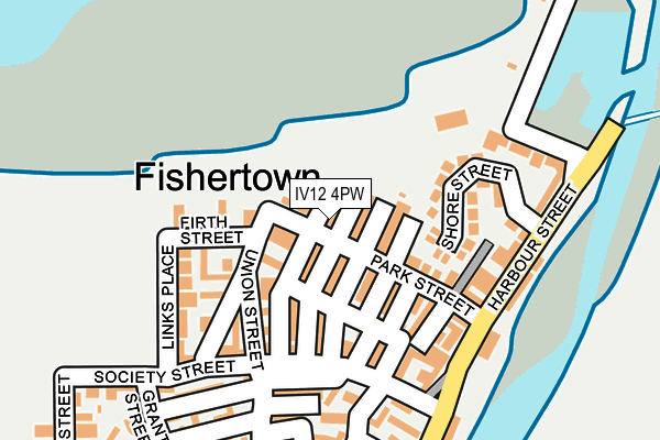 IV12 4PW map - OS OpenMap – Local (Ordnance Survey)