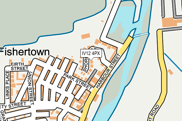 IV12 4PX map - OS OpenMap – Local (Ordnance Survey)