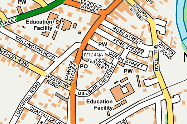 IV12 4QA map - OS OpenMap – Local (Ordnance Survey)